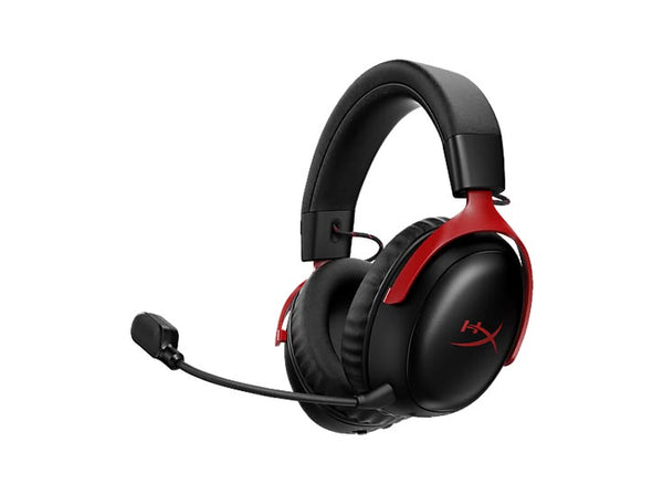 Przewodowy zestaw słuchawkowy HyperX Cloud III do PC/PS5/Xbox Series X/S/Xbox One/Nintendo Switch/Mac/Mobile Czarno-czerwony