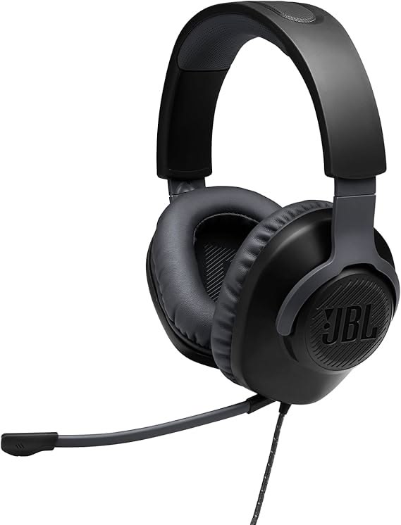 Przewodowy zestaw słuchawkowy gamingowyowy JBL Quantum 100X Czarny do PS5 PS4 Switch Xbox PC Mac