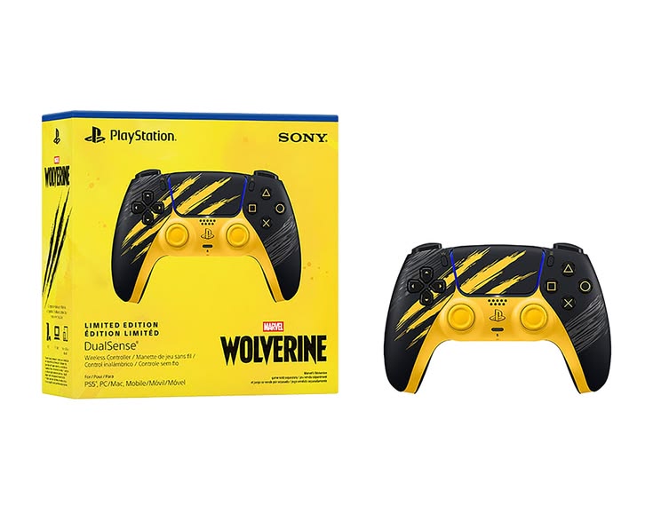 Kontroler bezprzewodowy Sony DualSense® Bojowy żółty Édition limitée Marvel's Wolverine do PS5