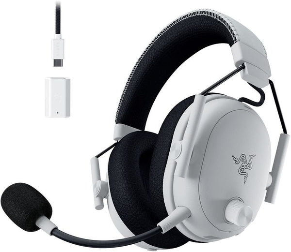 Bezprzewodowy zestaw słuchawkowy gamingowyowy Razer BlackShark V3 X HyperSpeed Biały do PS5