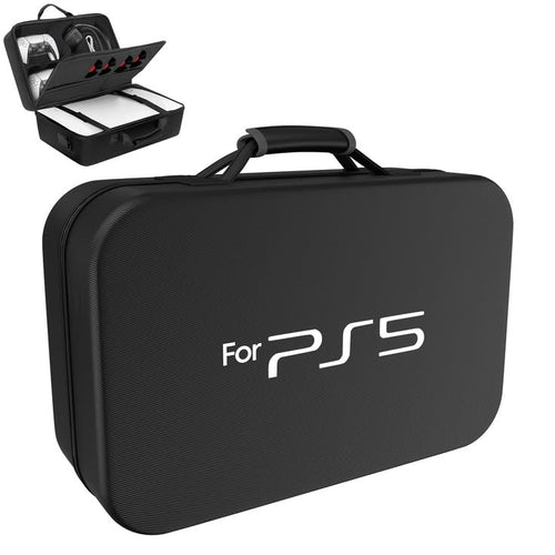 Torba transportowa na konsolę Playstation 5, controller DualSense, cavi i akcesoriów - Czarny blu